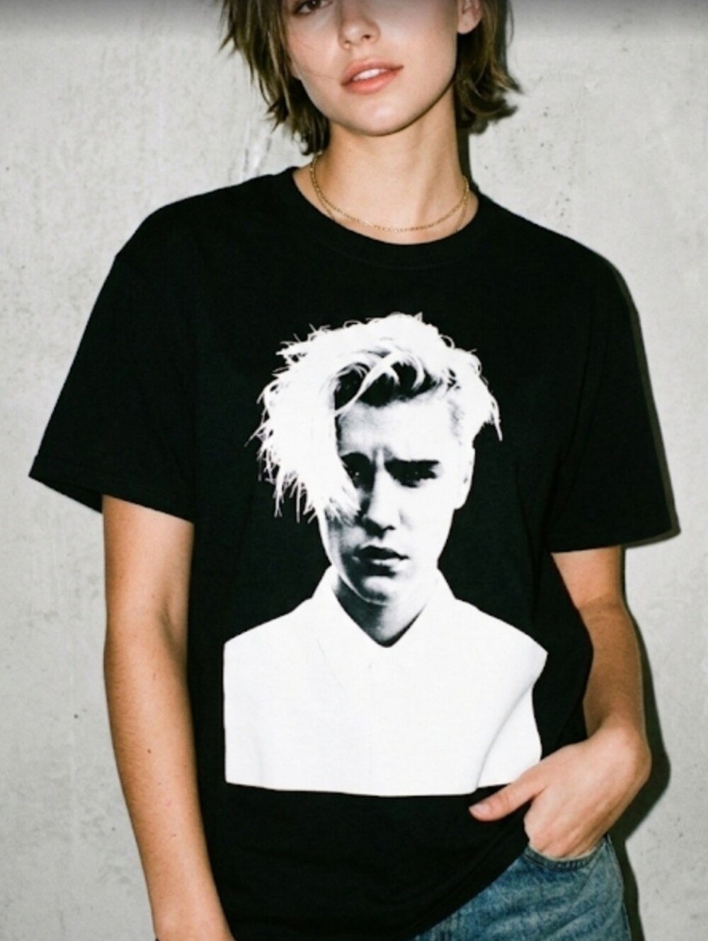 Justin Bieber Graphic Black Concert Tee The Purpose Tour Festival  Size Small